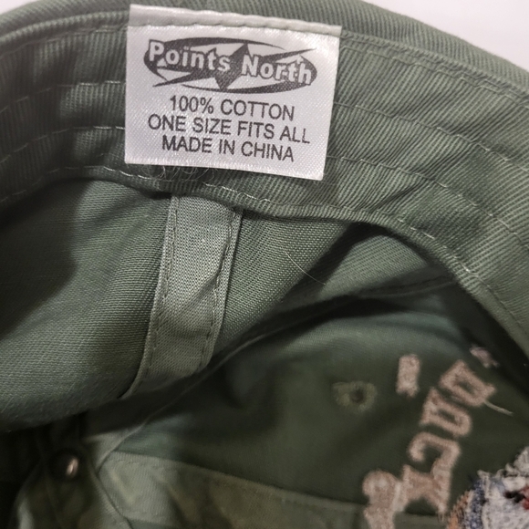 Cabelas Army Green, Duck Camp Hunting Cap, One Size Fit All - Picture 2 of 9